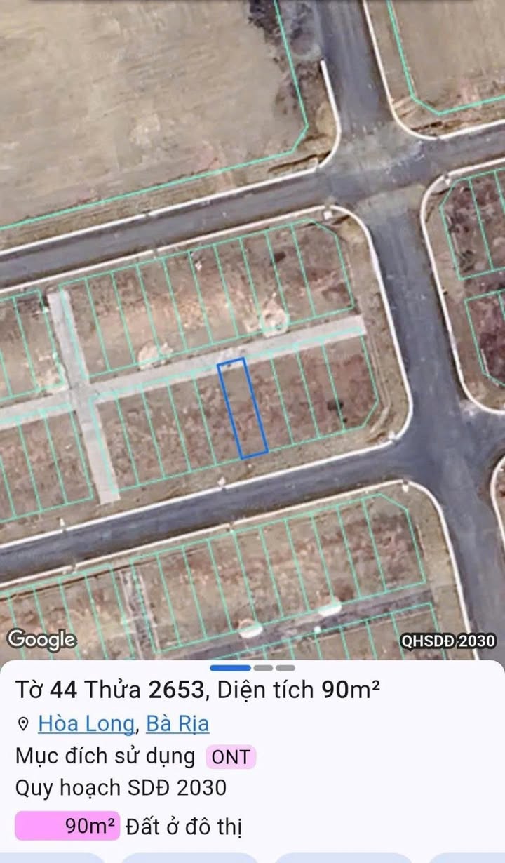 Đất nền Hoà Long 90m² - Hạ tầng hoàn thiện, tiềm năng tăng giá!