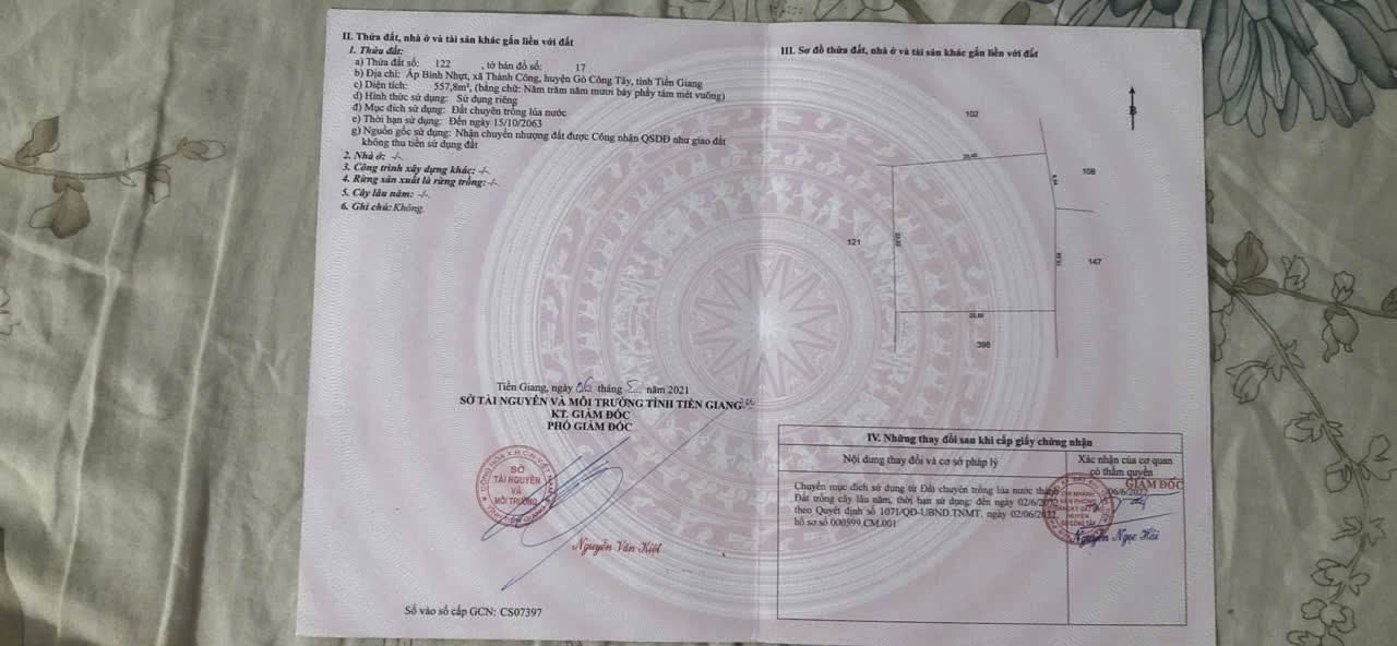 Bán Gấp Nhà Cấp 4 Cũ 1000m² Gò Công Tây - Giá Tốt 1.3 Tỷ