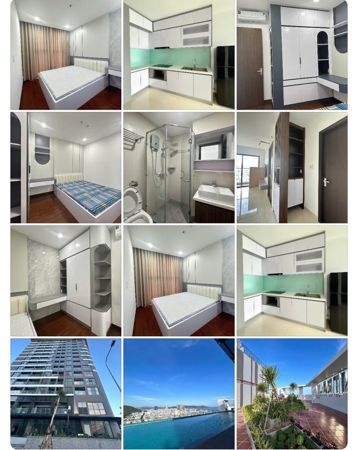 Cho thuê căn hộ Phú Tài Central Life 2PN, full nội thất - 8 triệu/tháng