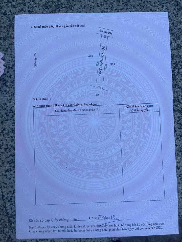 Đất thổ cư 312m² mặt tiền nhựa Long Đại, Bến Cầu, Tây Ninh - Giá 3.x Tỷ