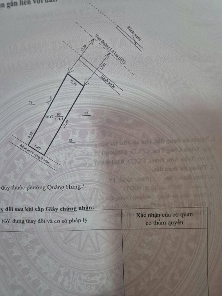 Bán đất mặt phố Lê Lai Thanh Hóa 174m² - Vị trí đắc địa kinh doanh sầm uất!