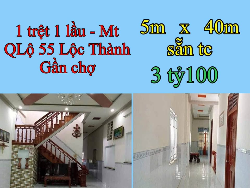 Nhà Mặt Tiền QL55 Lộc Thành, Bảo Lâm - 200m², 3.1 Tỷ, Kinh Doanh Đỉnh Cao