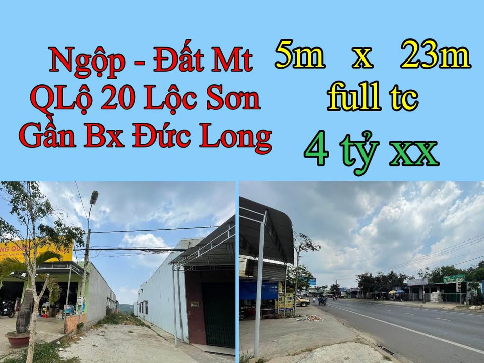 Đất mặt tiền QL20 Lộc Sơn 115m² giá 4 tỷ - Vị trí kinh doanh đắc địa