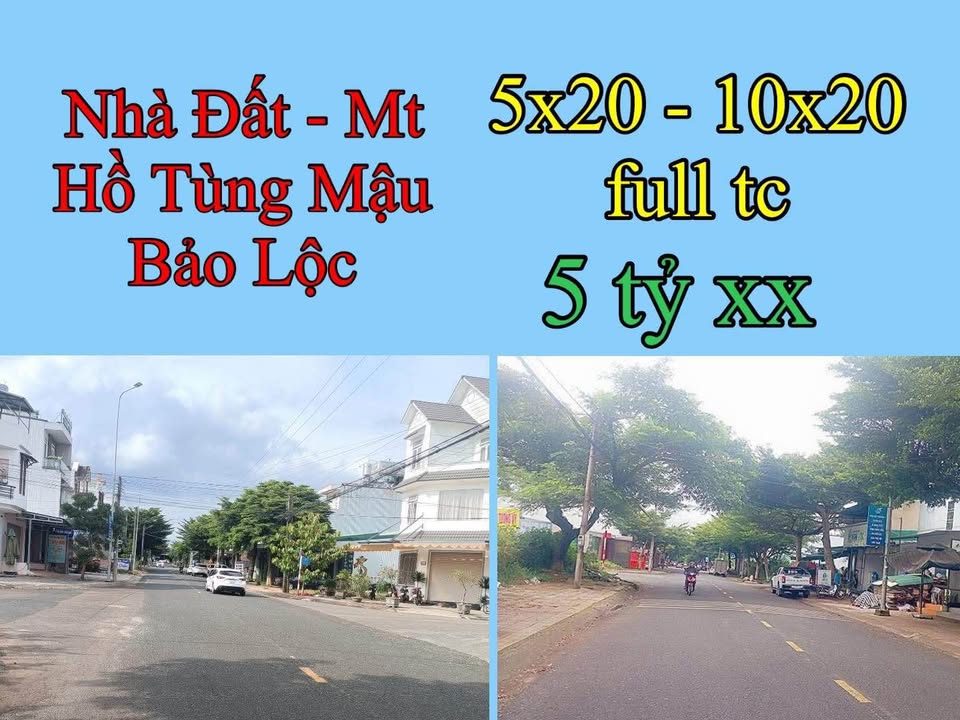 Đất Mặt Tiền Hồ Tùng Mậu, Bảo Lộc 100m² - Giá 5.35 Tỷ