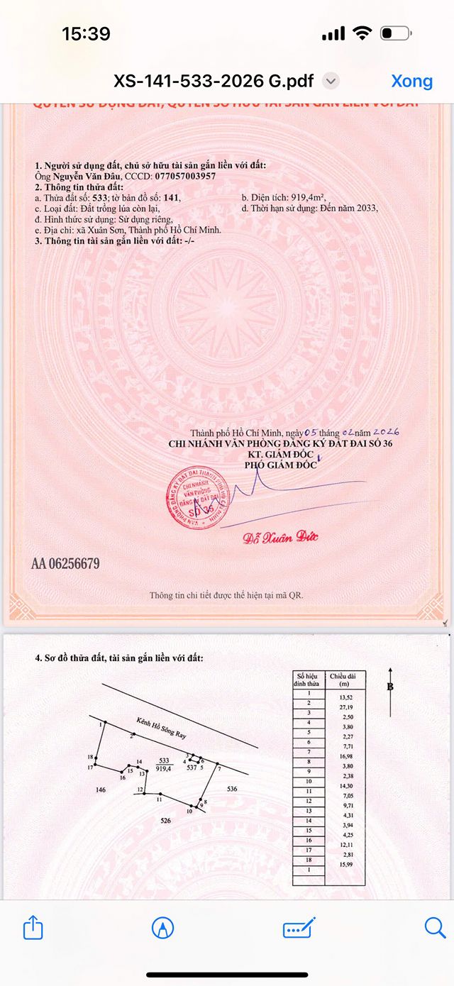 Đất Nền Suối Rao, Châu Đức 1000m² - Sổ Riêng Giá 290 Triệu