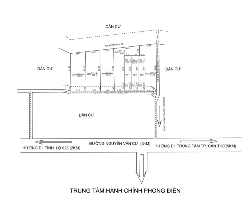 Đất Thổ Cư Phong Điền 130m² - Sổ Hồng Sẵn Sàng, Giá Hời Đầu Năm