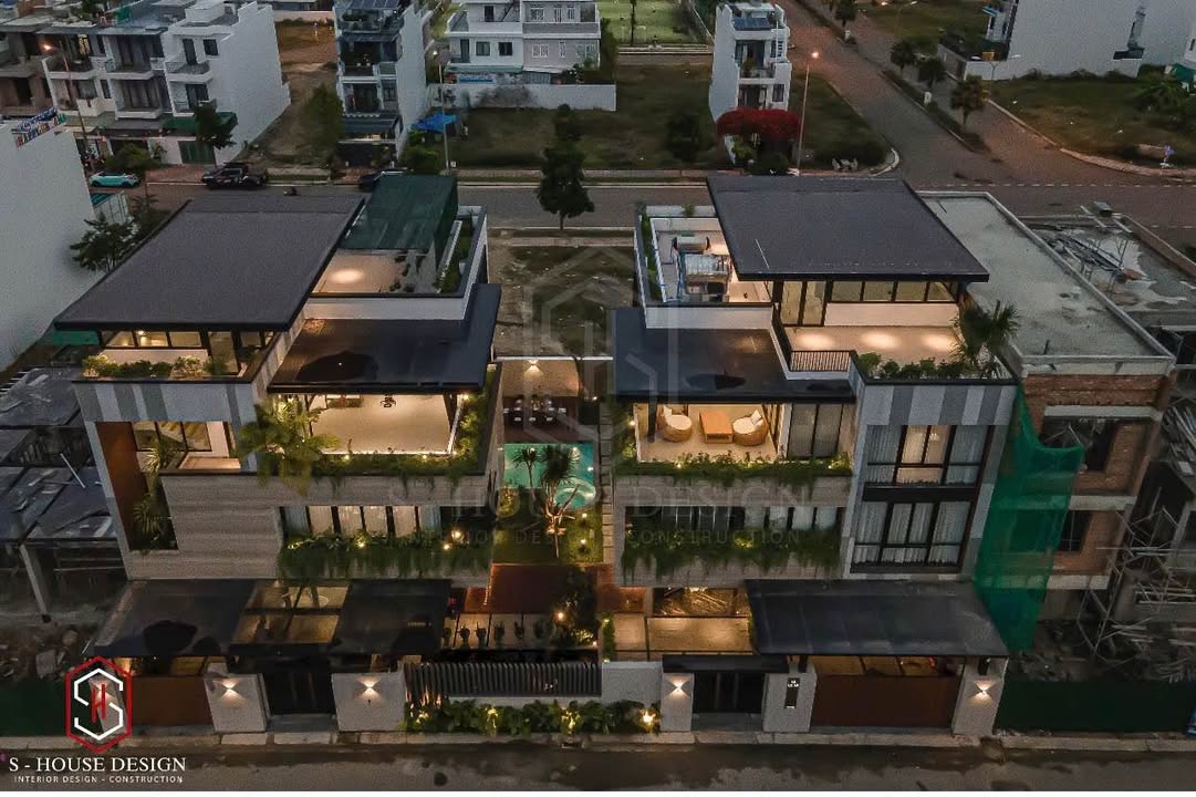 Biệt thự song lập Mỹ Gia, Nha Trang - 576m², 6PN, thang máy, hồ bơi, 23 tỷ/căn
