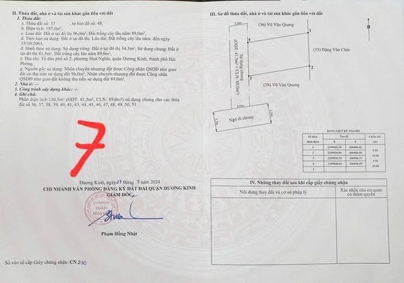 Bán đất 54.5m² Ngõ 50 Sông He, Lê Chân - View Sông Thoáng Mát