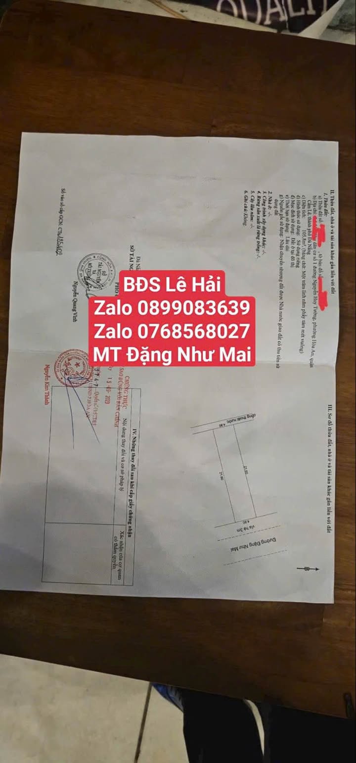 Đất Vàng Đà Nẵng - 212m² Mặt Tiền 5.5m Đặng Như Mai, Thanh Khê - Giá Tốt