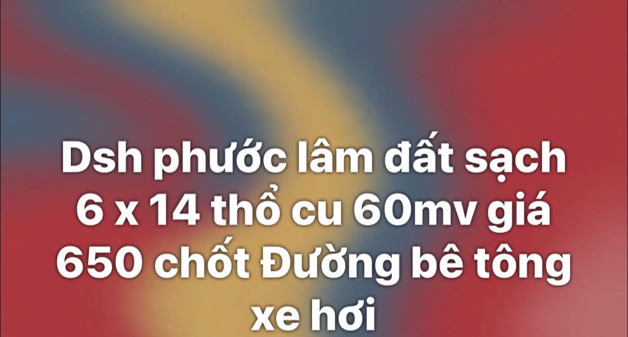 Đất Phước Lâm, Đất Đỏ 84m² Sổ Hồng Thổ Cư - Giá 650 Triệu