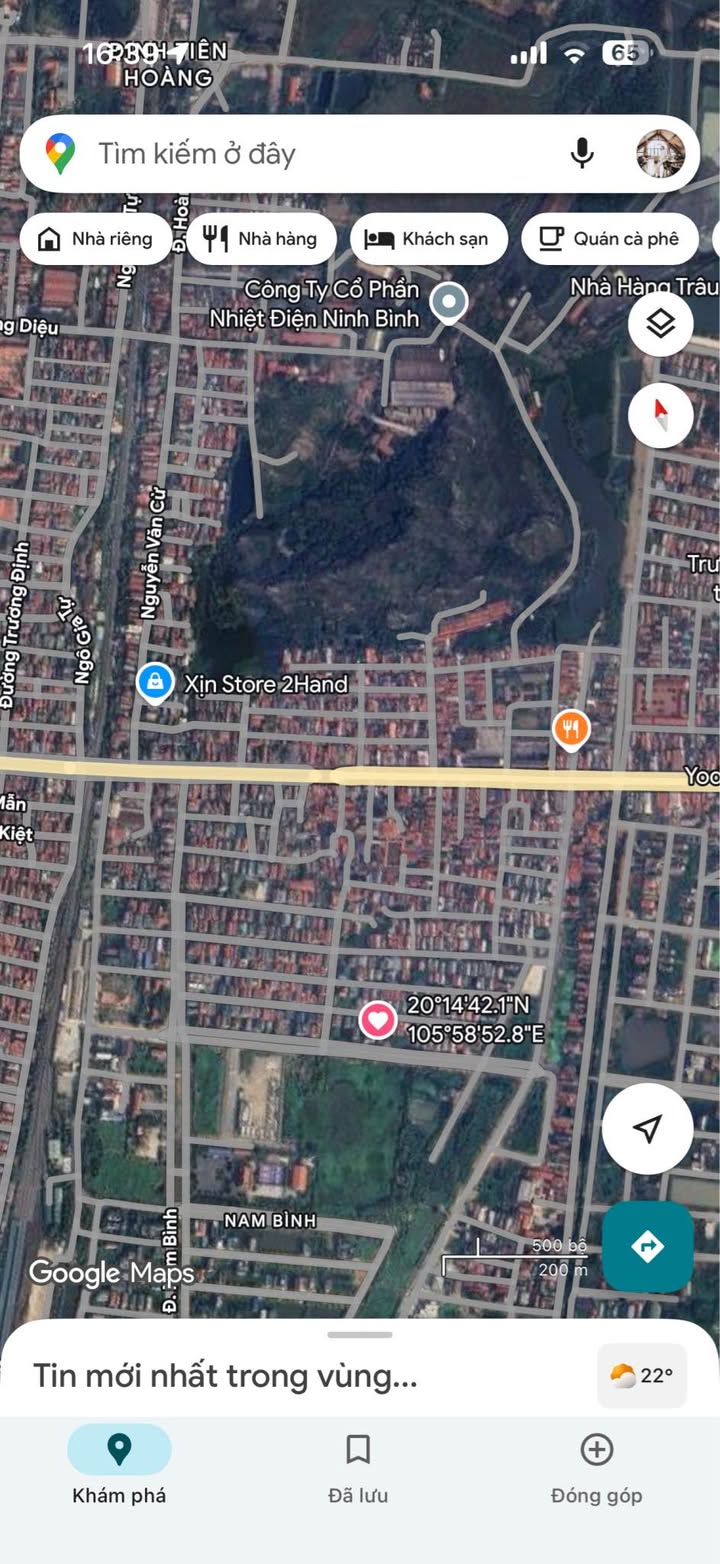 Bán đất Nam Bình TP Ninh Bình 40m² - Sổ đỏ chính chủ, ô tô tránh