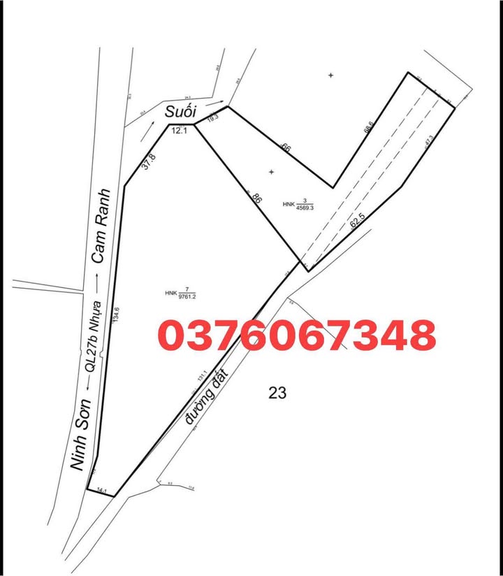 Bán Đất Vườn 14.000m² Mặt Tiền QL27B, Ninh Thuận - Giá Đầu Tư 2 Tỷ