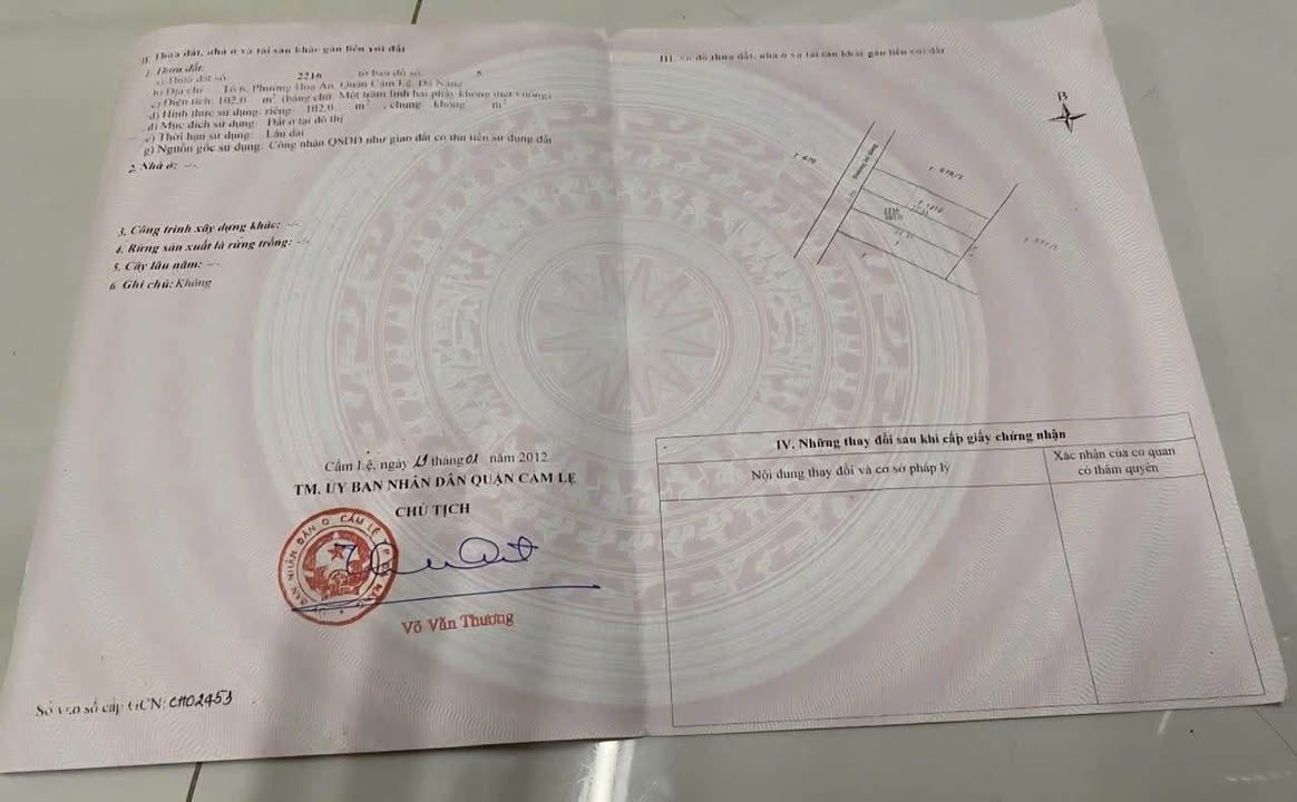 Đất nền Ngô Nhân Tịnh Cẩm Lệ 100m² 4 tỷ - Vị trí đẹp, sổ đỏ sẵn!