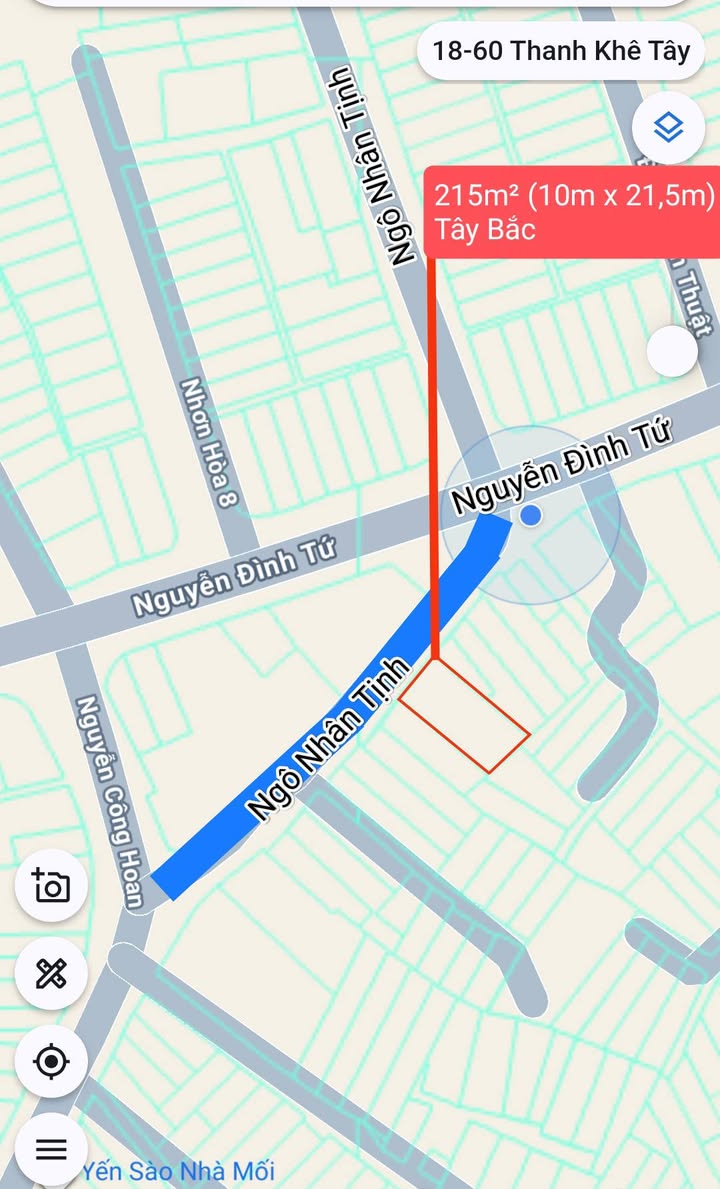 Đất nền Ngô Nhân Tịnh Nối Dài 215m² - Sổ đỏ chính chủ, công chứng ngay!