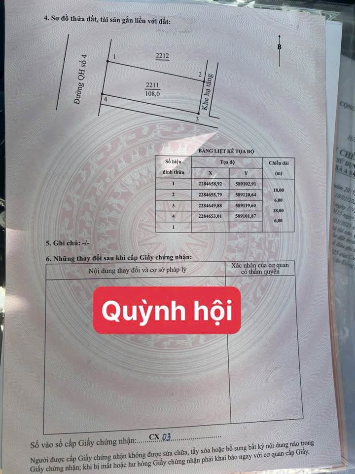 Bán Lô Góc 108m² Quỳnh Phụ, Thái Bình - Đối Diện Chợ, Sát Quốc Lộ