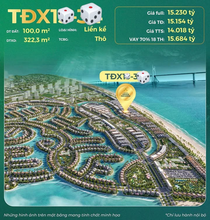 Townhouse Vinhomes Cần Giờ 100m² - Sổ hồng sẵn, giá tốt đầu tư