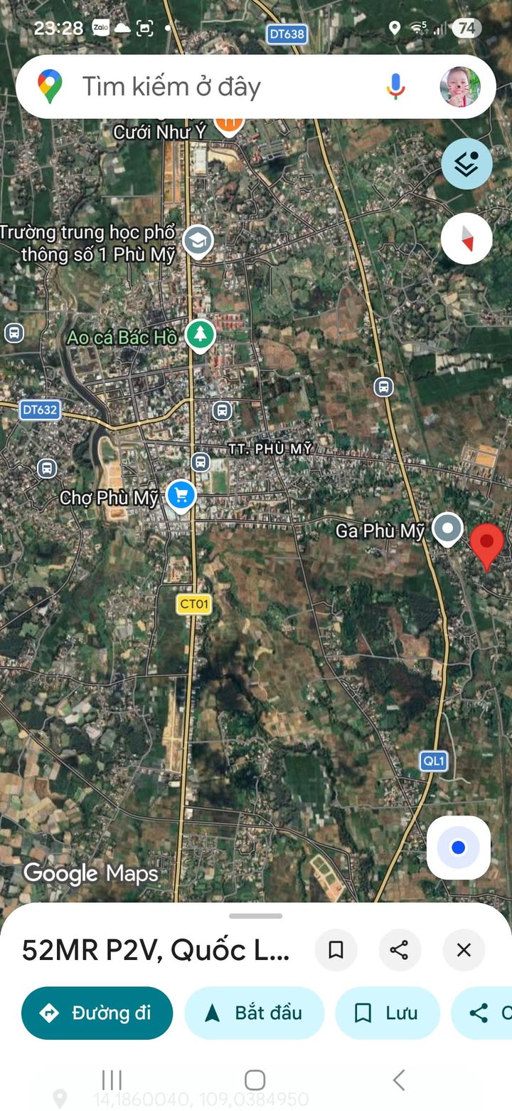 Bán Gấp Đất Nền 9xx m² Thị Trấn Phù Mỹ - Sổ Đỏ 200m² Thổ Cư - Giá Ngộp Bank 7xx Tỷ