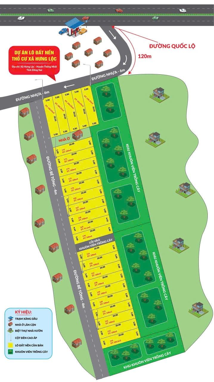 Đất nền Hưng Lộc, Thống Nhất 100m² - Sổ đỏ chính chủ, tiềm năng tăng giá!