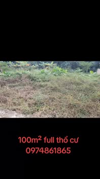 Bán đất Phú Thượng Tây Hồ 100m² giá 1.4 tỷ - Sổ đỏ chính chủ