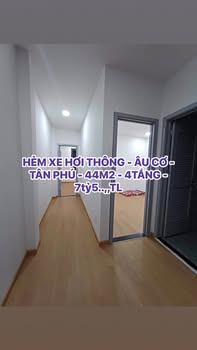 Nhà Phố Âu Cơ Tân Phú 45m² 7.5 Tỷ - Hẻm Xe Hơi Thông, Sổ Hồng Ngay!