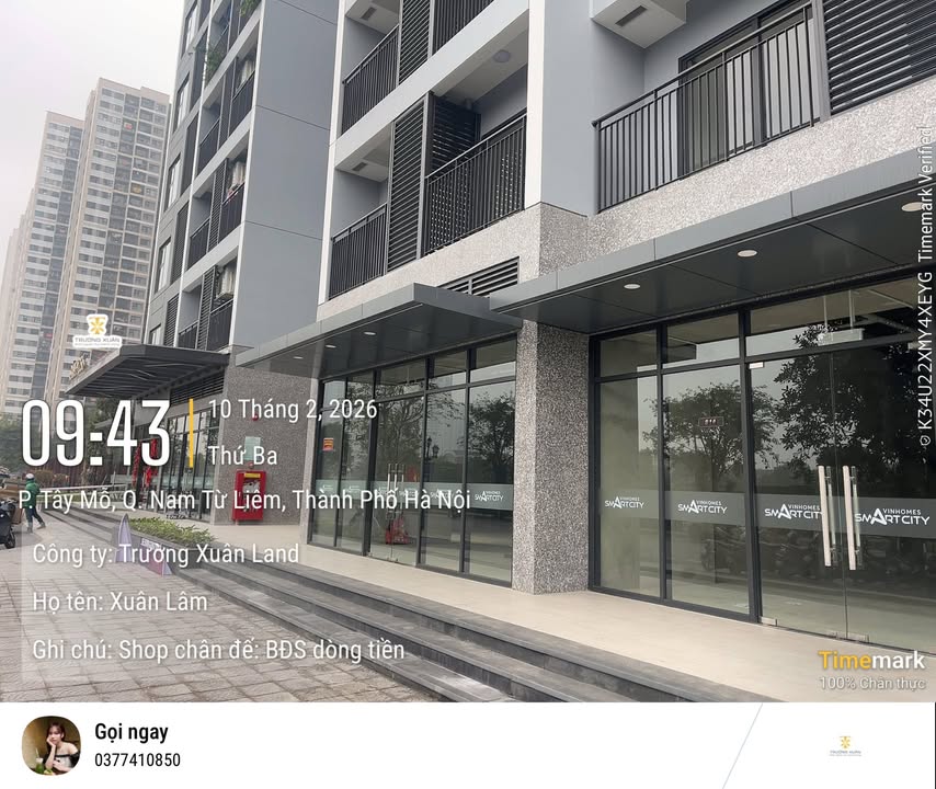 Cho thuê Shophouse Vinhomes Smart City - Kinh doanh đắc địa