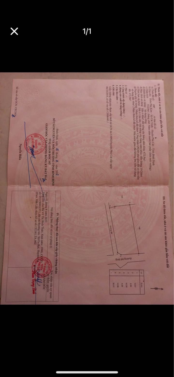 Đất nền Thị trấn Ngô Mây 429m² - 2 mặt tiền, đường xe tải, tiềm năng lớn!