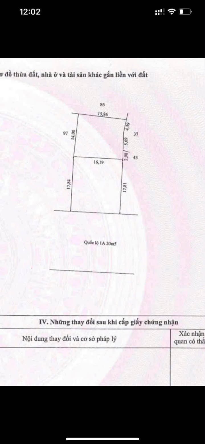 Bán đất mặt tiền QL1A Lộc Điền 224m² giá 1.6 tỷ - Cắt lỗ cực sâu!