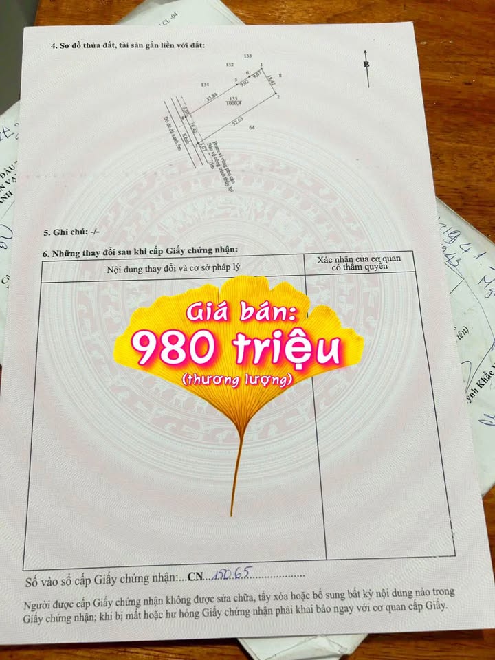 Bán đất vườn Bến Lức 1000m² giá 980 triệu - Nghỉ dưỡng lý tưởng!