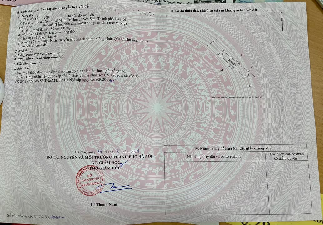 Đất Kinh Doanh Mặt Tiền Trục Chính Sóc Sơn - 95m² Giá Tốt