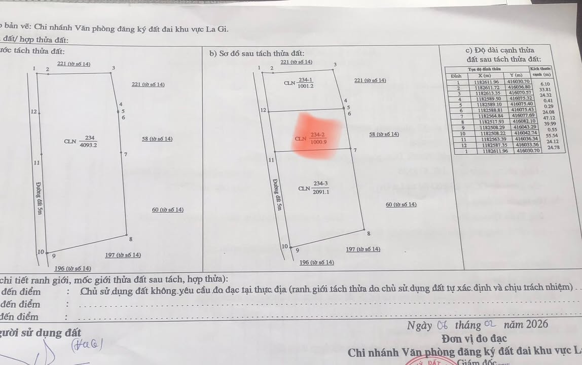 Đất Vườn La Gi 1000m² - Sổ Hồng Chính Chủ, Giá Chỉ 500 Triệu