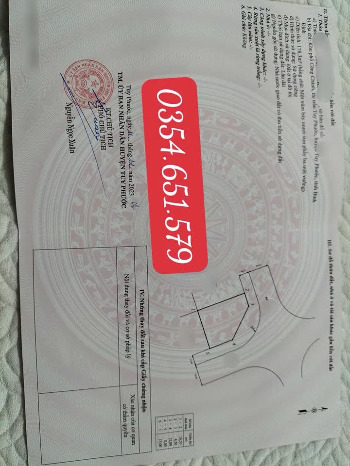 Đất Nền Lô Góc Tuy Phước 180m² - Giá 1 Tỷ, Sẵn Sổ Hồng