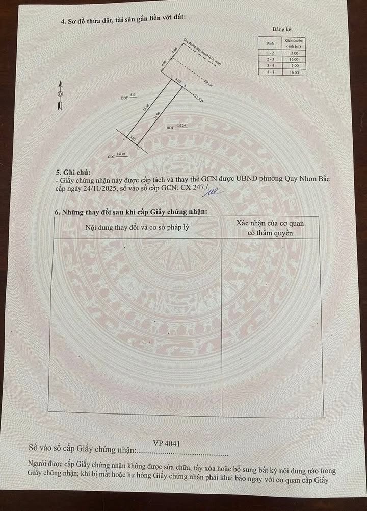 Đất nền An Nhơn 48m² - Lộ giới 16m, pháp lý rõ ràng!