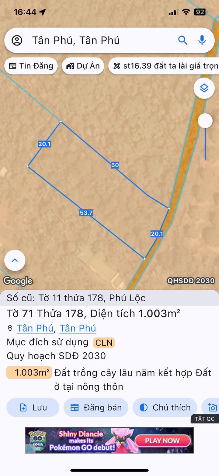 Đất nền Đồng Nai 1000m² - Sổ sẵn, giá đầu tư 450 triệu!