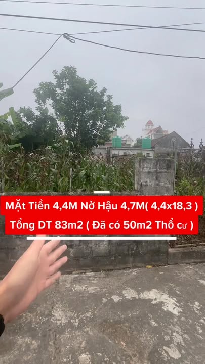 Đất nền Xã Giao Tiến, Xuân Trường 83m² - Tiềm năng tăng giá vượt trội!