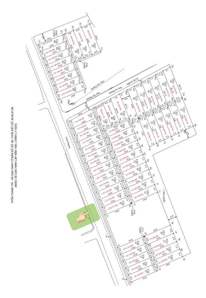 Bán Gấp 2 Lô Đất Thanh Trì, Giao Thủy, Nam Định - Sổ Đỏ Sẵn Sàng