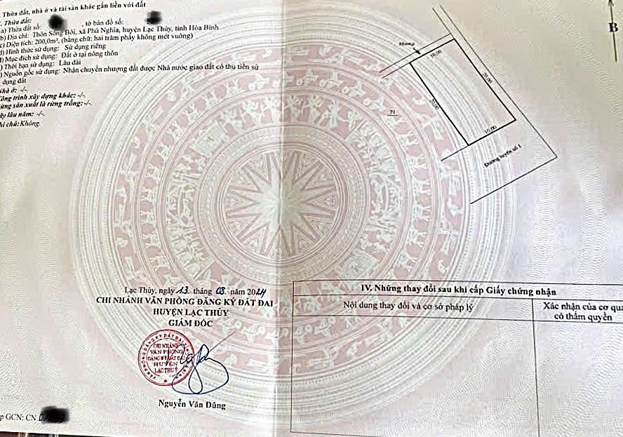 Đất nền Lạc Thủy 200m² - Sổ đỏ sẵn, Tiềm năng tăng giá!