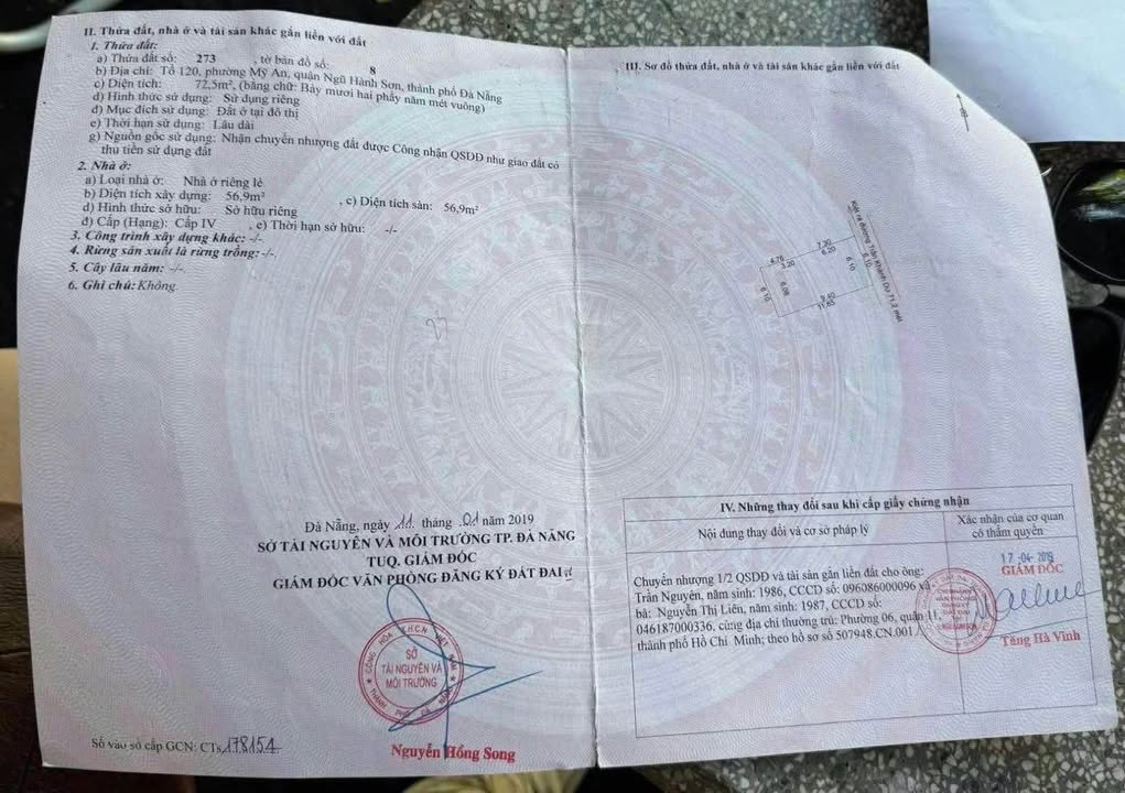 Nhà kiệt 21 An Thượng 24, Đà Nẵng - 72m², 2 căn cho thuê 10tr/tháng, giá 7.1 tỷ