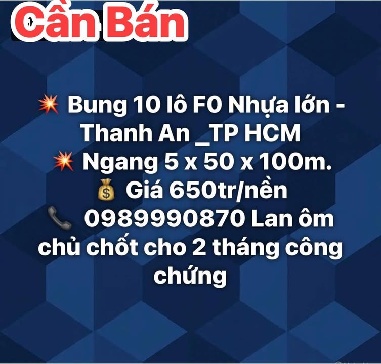 Đất Nền F0 Dầu Tiếng Bình Dương - 500m² Giá 650 Triệu - Sổ Hồng Sẵn Sàng