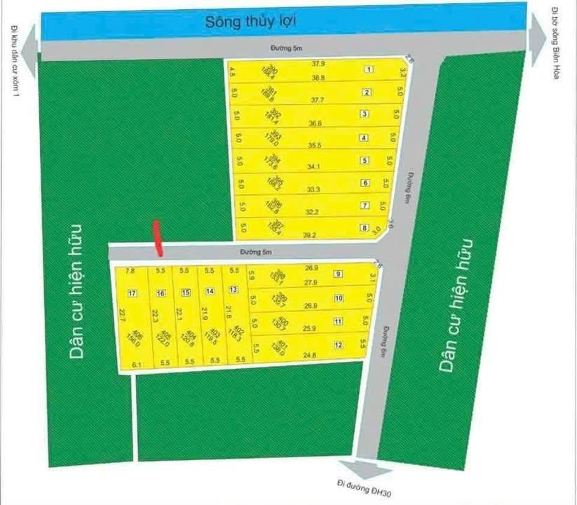 Đất nền Nam Hồng Tiền Hải 122m² - Sổ đỏ chính chủ, giá cực tốt!