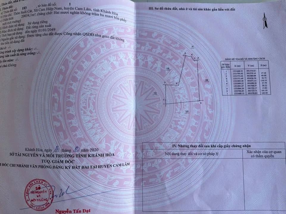 Bán Đất Vườn Cam Lâm 4.3 Ha - Sổ Đỏ Rõ Ràng, Giá Chỉ 50 Triệu/Sào