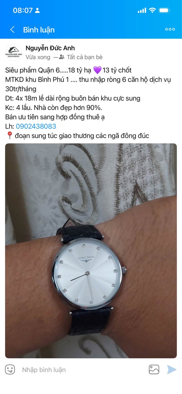 Bán nhà mặt tiền Bình Phú 1 Quận 6 72m² giá 13 tỷ - Mặt tiền kinh doanh sầm uất