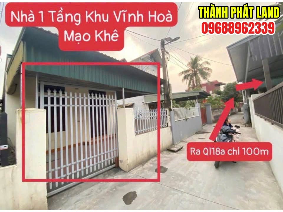 Nhà 1 Tầng 85m² Mạo Khê - 100m ra QL18A, Giá Hơn 1 Tỷ