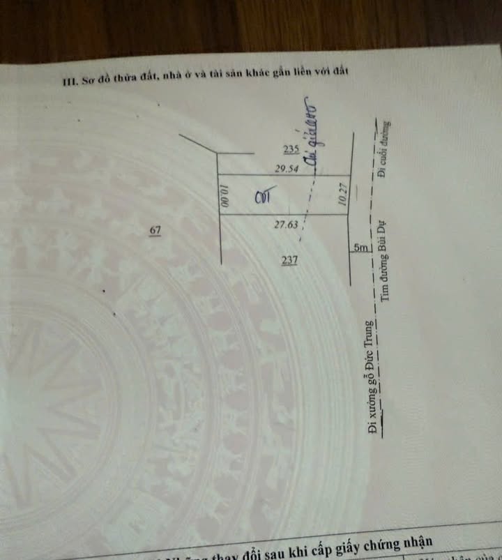 Bán Gấp Đất Làng Ốp, Pleiku 280m² Sổ Đỏ Giá 2.6 Tỷ - Mặt Tiền Đường Bùi Dự