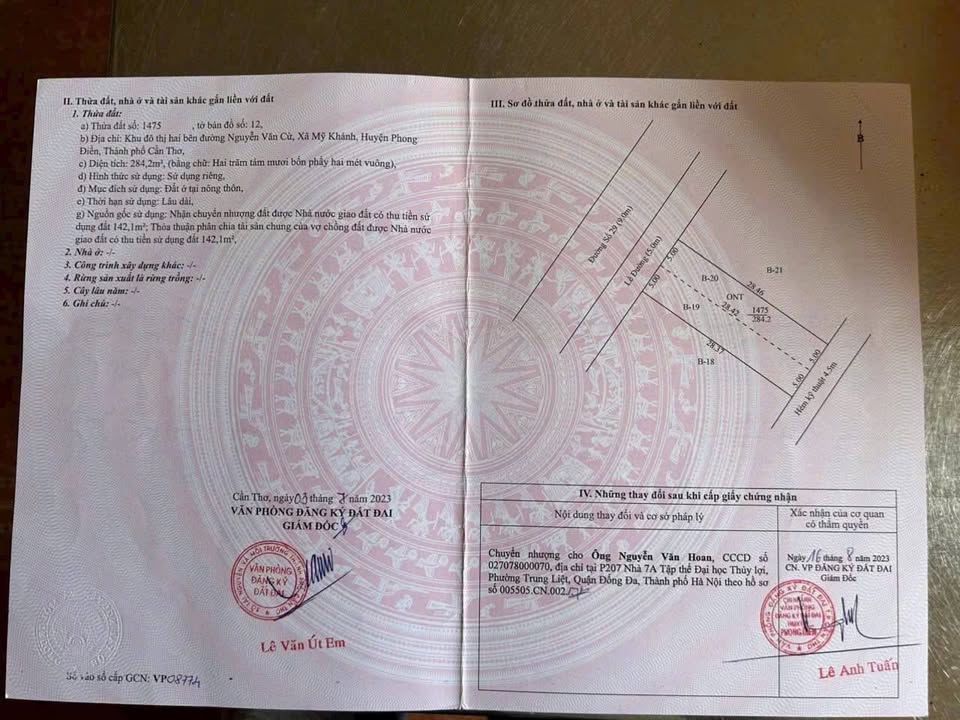 Bán Đất Nền Khu 14 Hồng Phát 2, Ninh Kiều - 285m² Thổ Cư, Giá 6.4 Tỷ