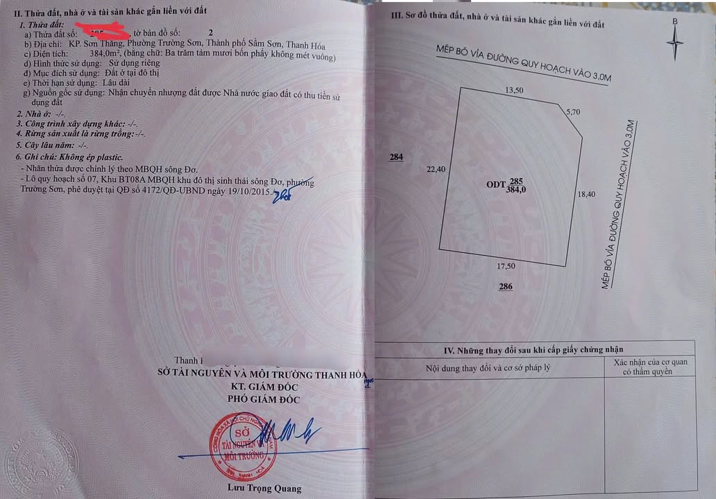 Bán Gấp Biệt Thự Góc 384m² Sầm Sơn - Kinh Doanh Đắc Lộc