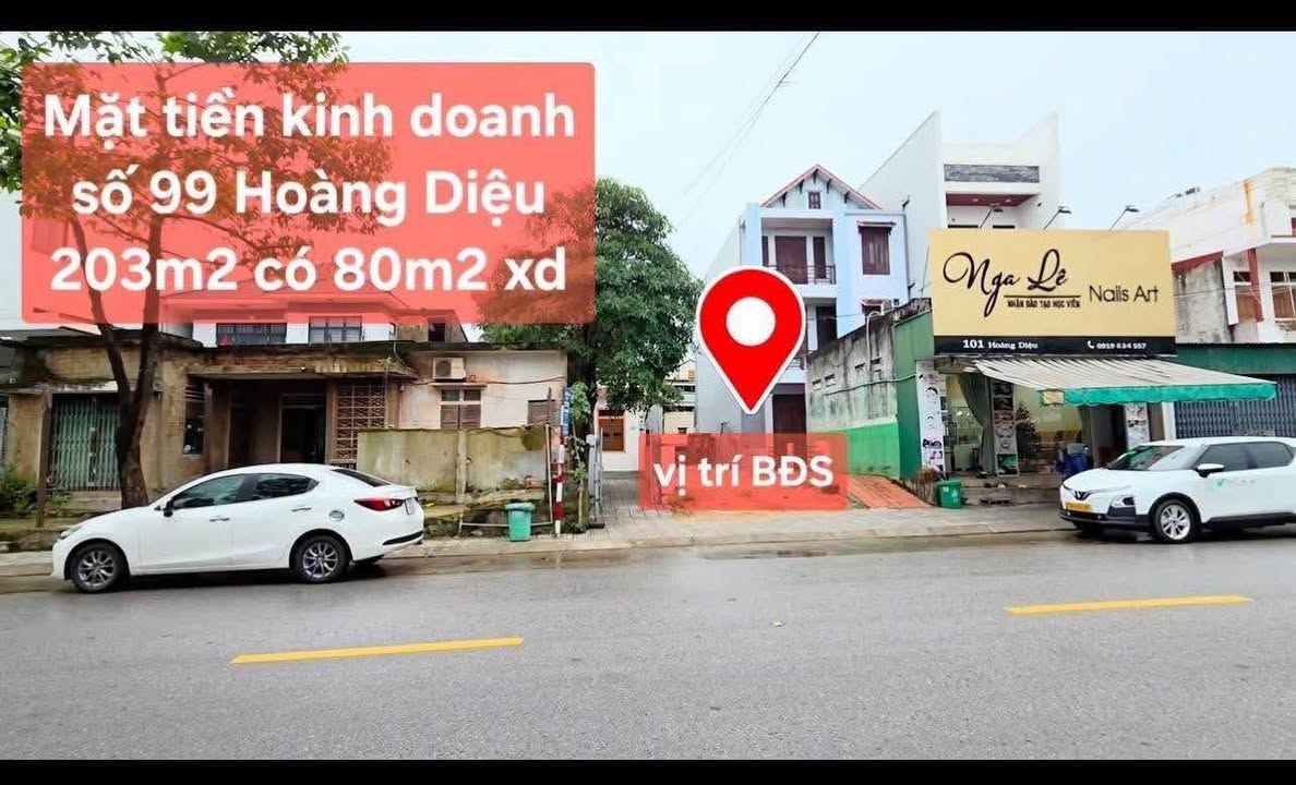 Nhà phố mặt tiền Hoàng Diệu 203.9m² - Mặt tiền kinh doanh đắc địa!