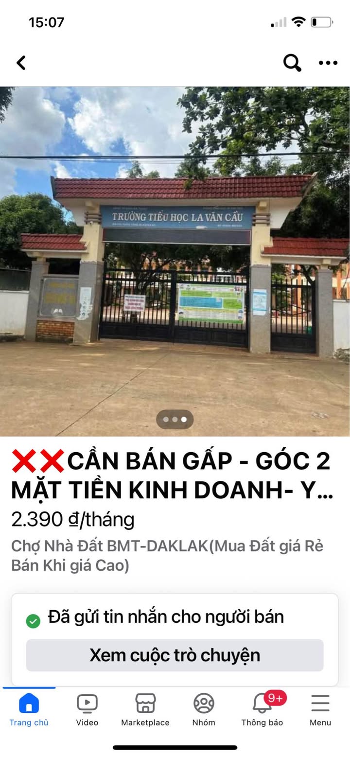 Mặt Tiền Kinh Doanh Góc 2 Mặt Tiền Ywang Nối Dài, Ea Kao - 2.39 Tỷ