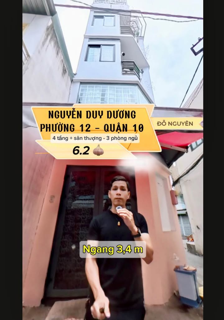 Nhà Nguyễn Duy Dương Quận 10 30m² - Sổ hồng sẵn, hẻm ô tô!