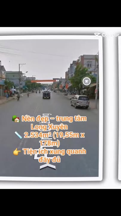 Đất mặt tiền Phạm Cự Lượng Long Xuyên 2534m² - Tiềm năng tăng giá mạnh