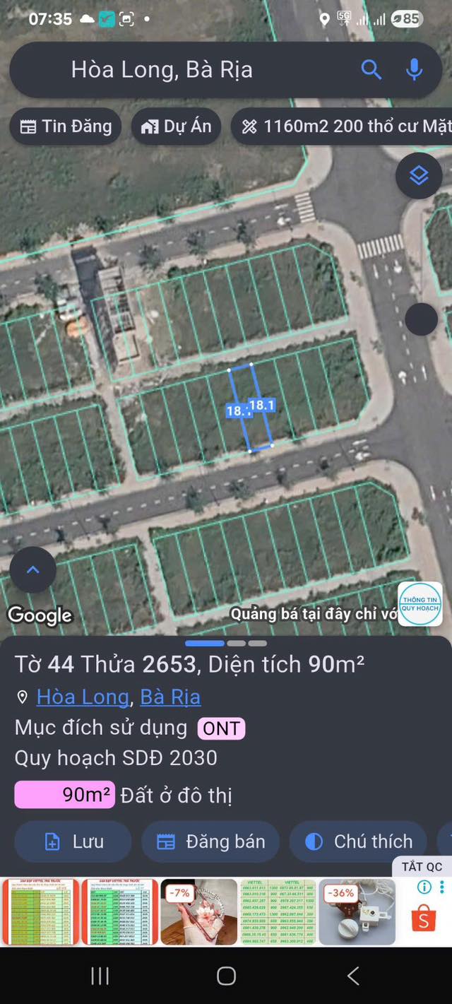 Đất nền TĐC Hòa Long 90m² giá 2.3 tỷ - Sổ đỏ chính chủ sẵn sàng!